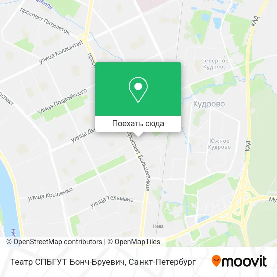 Карта Театр СПБГУТ Бонч-Бруевич