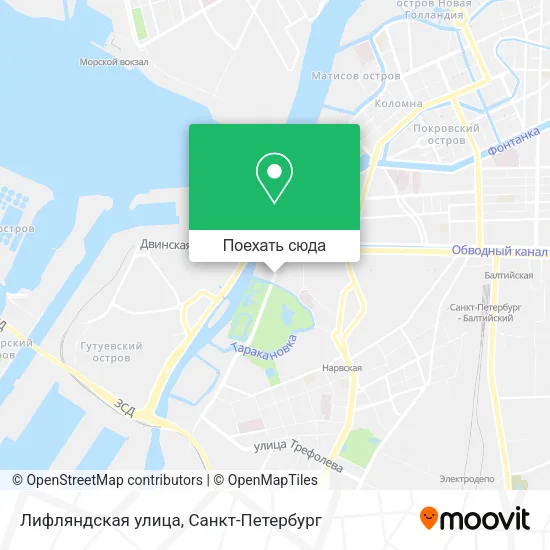 Карта Лифляндская улица