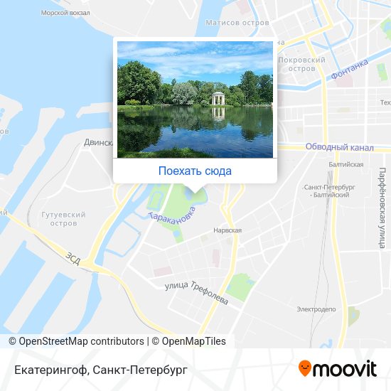 Карта Екатерингоф