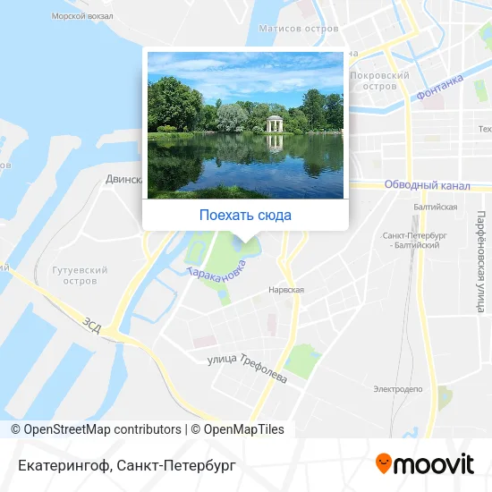 Карта Екатерингоф