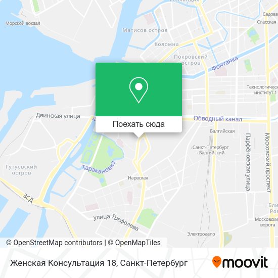 Карта Женская Консультация 18