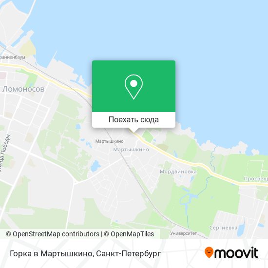 Карта Горка в Мартышкино