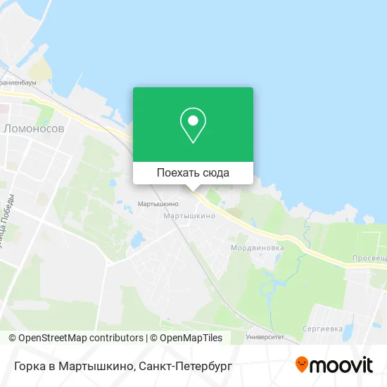Карта Горка в Мартышкино