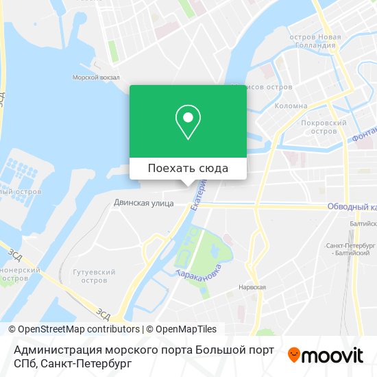 Карта Администрация морского порта Большой порт СПб