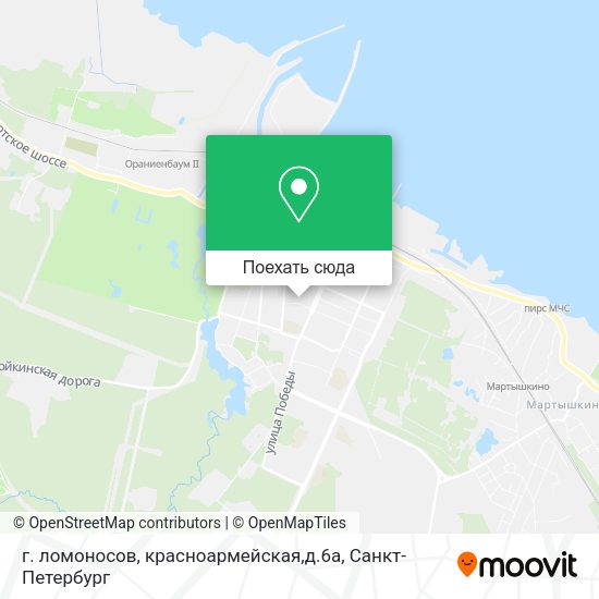 Карта г. ломоносов, красноармейская,д.6а