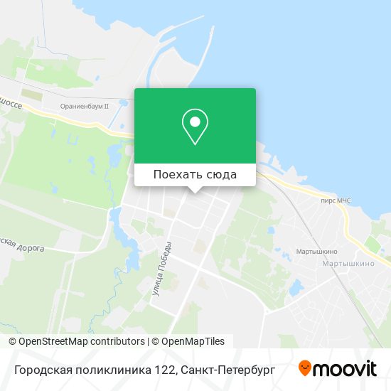 Карта Городская поликлиника 122