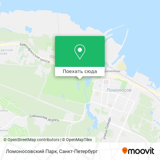 Карта Ломоносовский Парк
