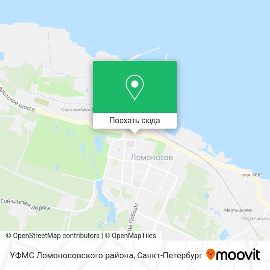 Карта УФМС Ломоносовского района