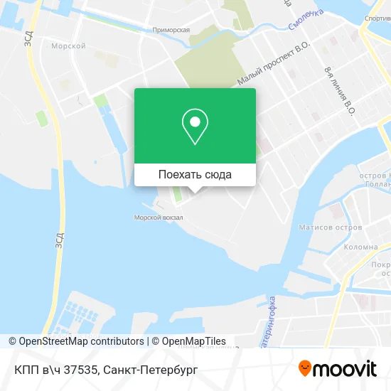 Карта КПП в\ч 37535