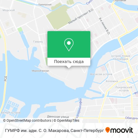 Карта ГУМРФ им. адм. С. О. Макарова
