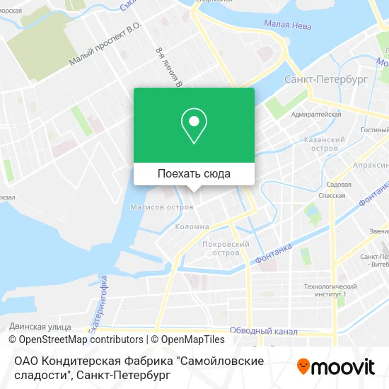 Карта ОАО Кондитерская Фабрика "Самойловские сладости"