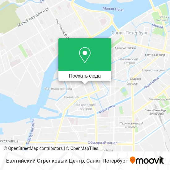 Карта Балтийский Стрелковый Центр