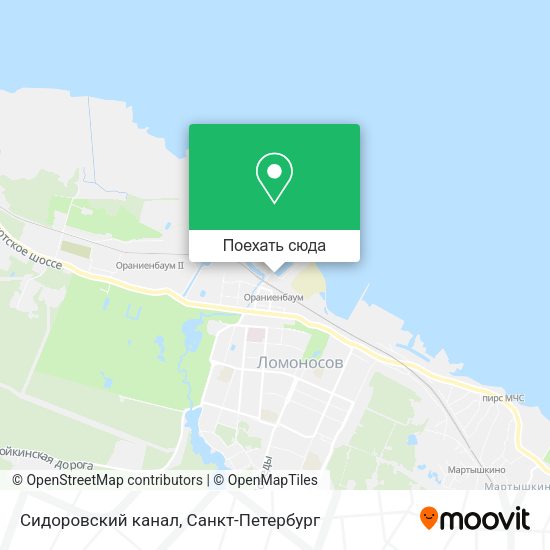 Карта Сидоровский канал