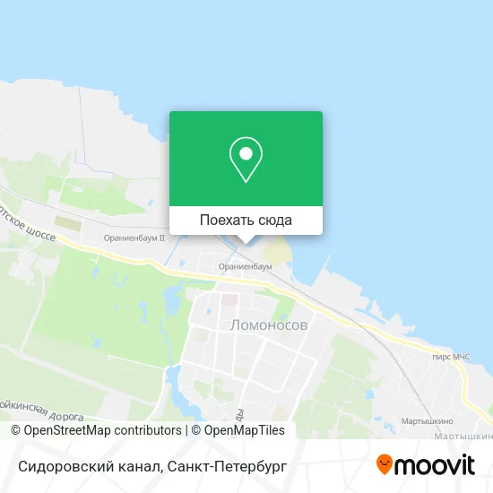 Карта Сидоровский канал