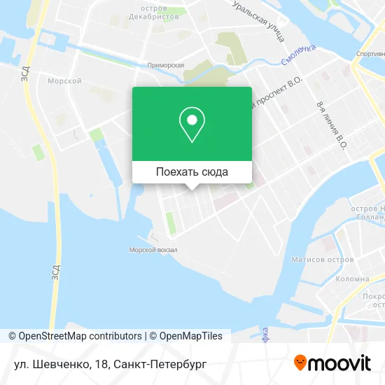 Карта ул. Шевченко, 18