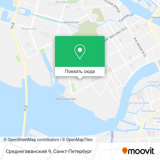 Карта Среднегаванский 9