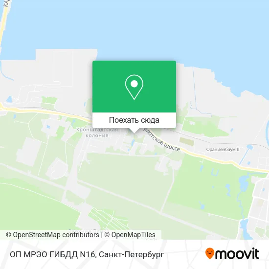 Карта ОП МРЭО ГИБДД N16