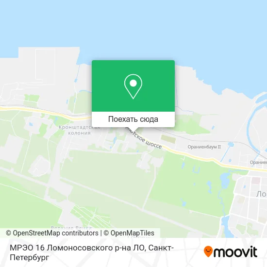 Карта МРЭО 16 Ломоносовского р-на ЛО