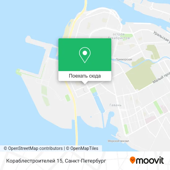 Карта Кораблестроителей 15