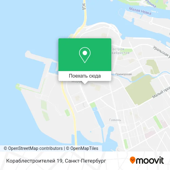 Карта Кораблестроителей 19