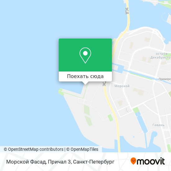 Карта Морской Фасад, Причал 3