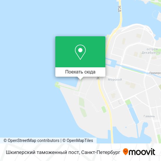 Карта Шкиперский таможенный пост