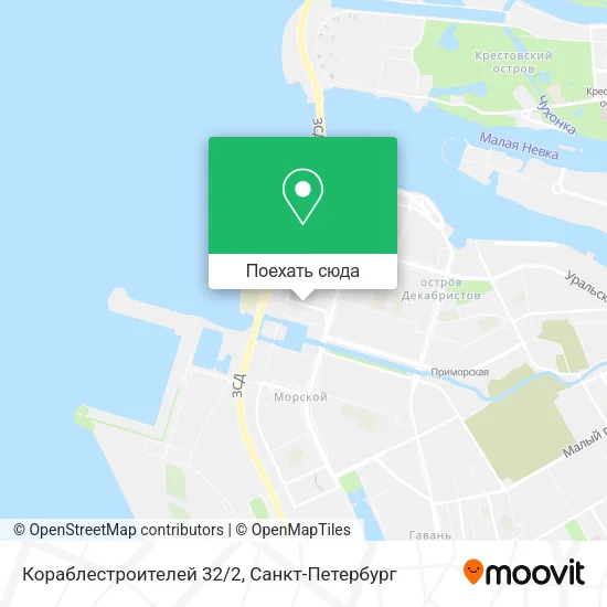 Карта Кораблестроителей 32/2
