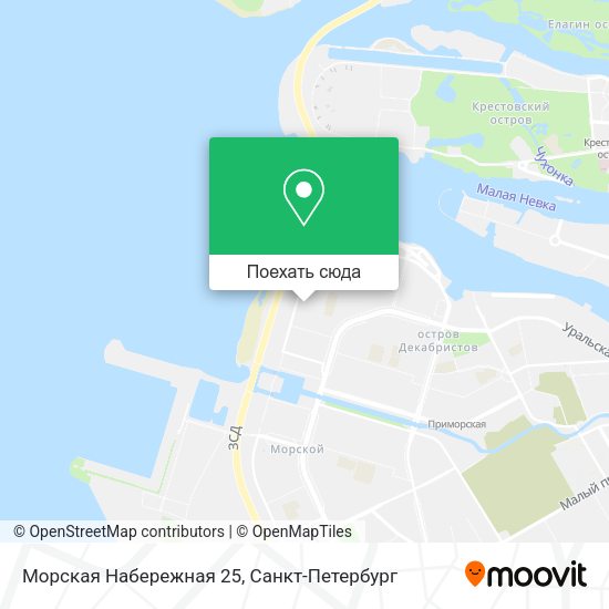 Карта Морская Набережная 25