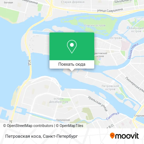Карта Петровская коса