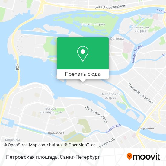 Карта Петровская площадь