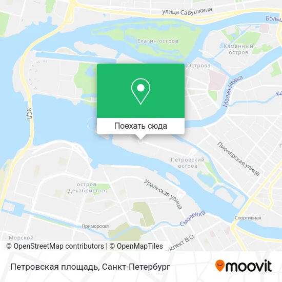Карта Петровская площадь