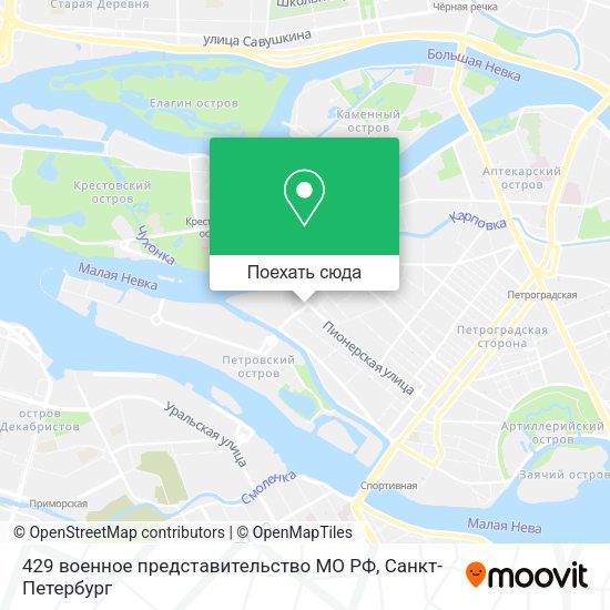 Карта 429 военное представительство МО РФ