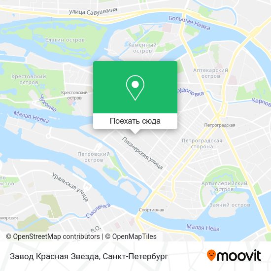 Карта Завод Красная Звезда
