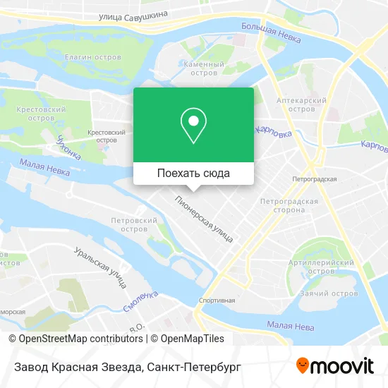 Карта Завод Красная Звезда