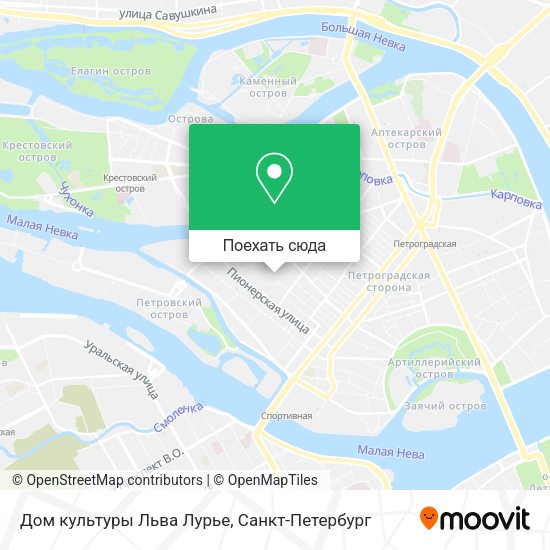 Карта Дом культуры Льва Лурье