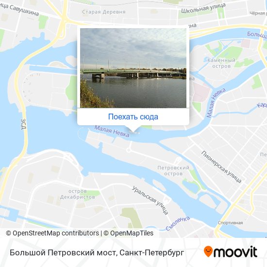 Карта Большой Петровский мост
