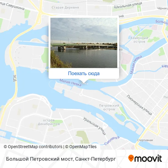 Карта Большой Петровский мост