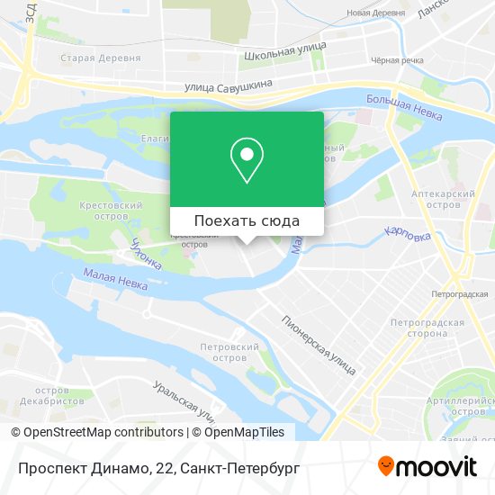 Карта Проспект Динамо, 22