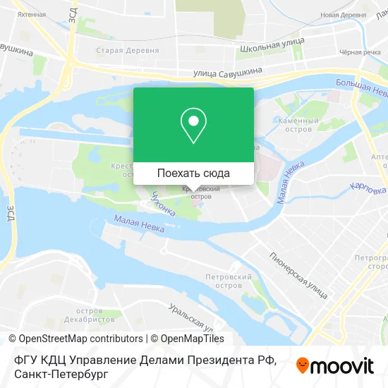 Карта ФГУ КДЦ Управление Делами Президента РФ