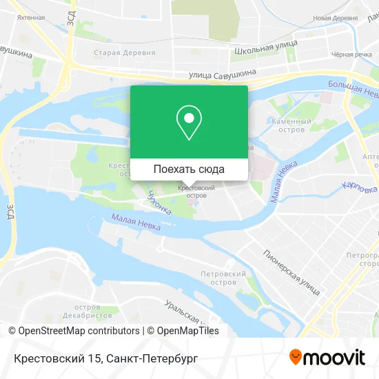 Карта Крестовский 15