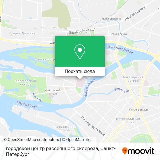 Карта городской центр рассеянного склероза