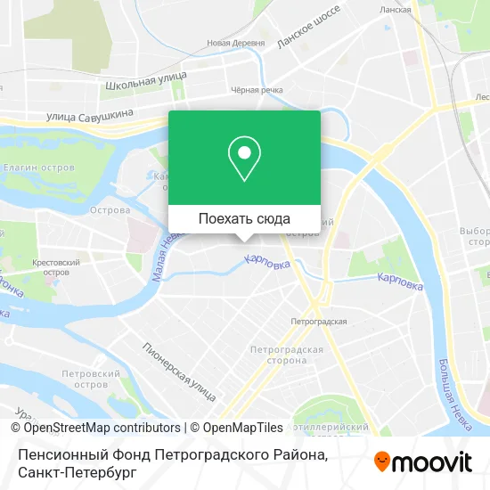 Карта Пенсионный Фонд Петроградского Района