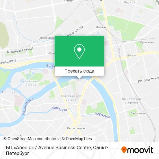 Карта БЦ «Авеню» / Avenue Business Centre