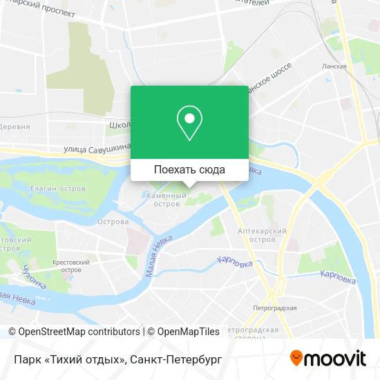 Карта Парк «Тихий отдых»