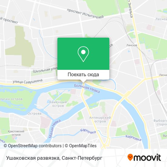 Карта Ушаковская развязка
