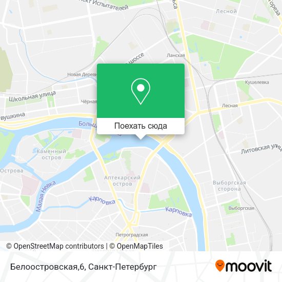 Карта Белоостровская,6