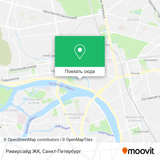 Карта Риверсайд ЖК