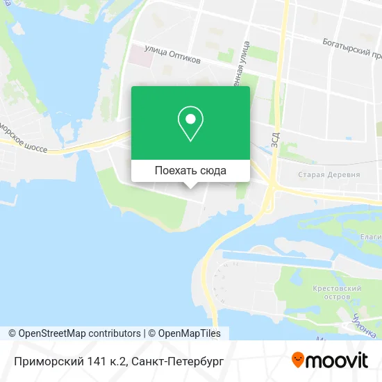 Карта Приморский 141 к.2