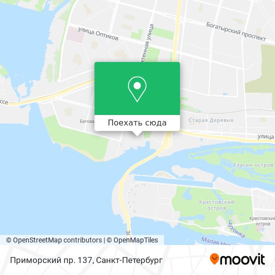 Карта Приморский пр. 137