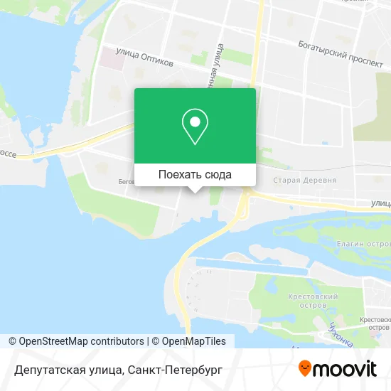 Карта Депутатская улица